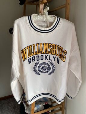 Abercrombie Soft AF Collection Oversized Collegiate Sweatshirt